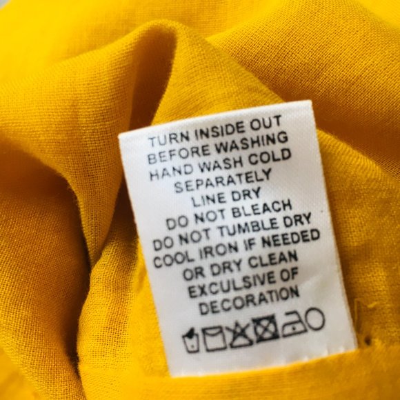 Tularosa Birdie Midi Dress Ginger Bow Straps Side Slits Mustard - Picture 9 of 14